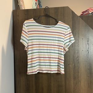 Multi-colored ribbed crop top. XL but the tag is cut out. From Kohl’s!!!